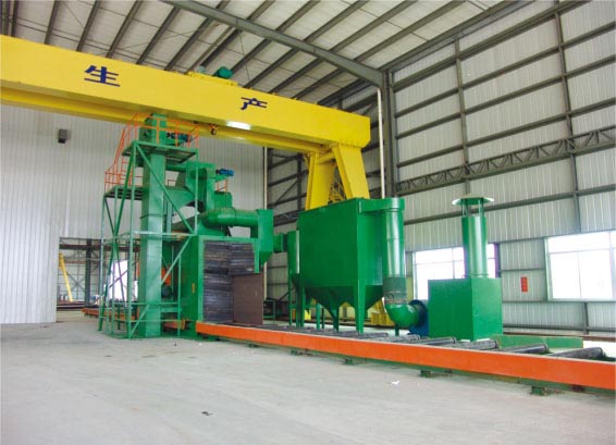 Automatic sandblasting machine